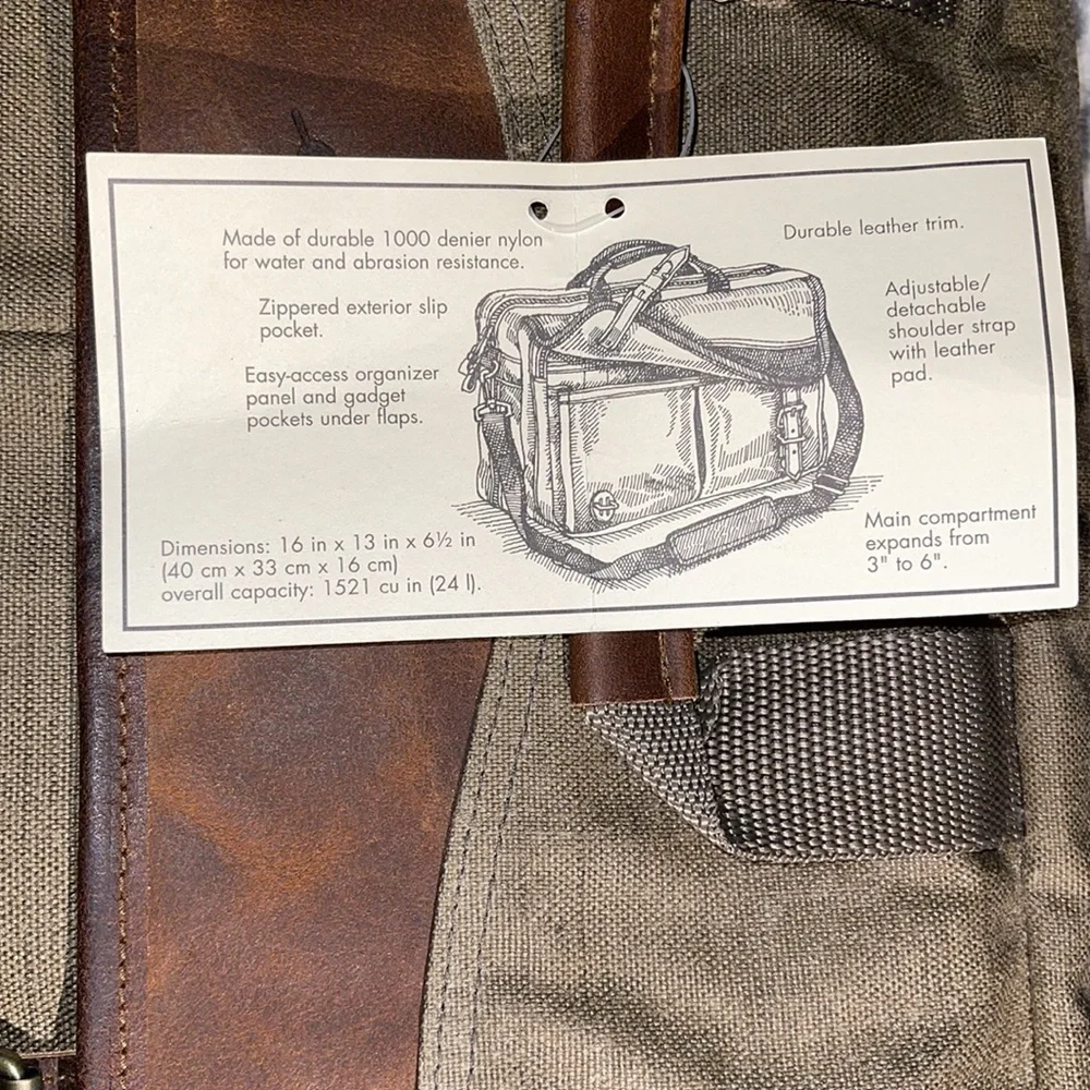 EDDIE BAUER VINTAGE OXFORD BRIEFCASE 💼 Era 1990-1996 RARE VHTF🔥